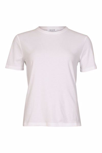ALLUDE BOMULDS T-SHIRT HVID