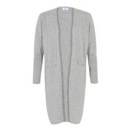 ALLUDE CASHMERE CARDIGAN LANG LYS GRÅ